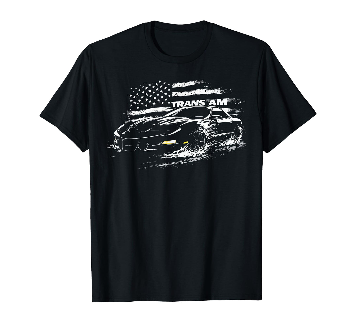 1998 Trans Am Classic Car with Flag Patriotic Trans Am Car T-Shirt