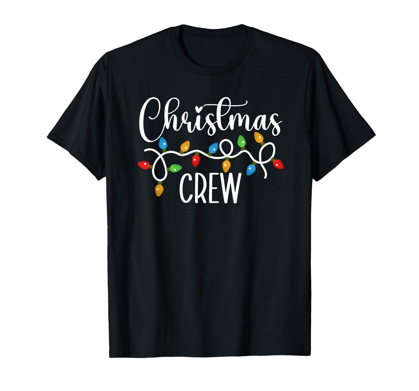 Christmas Crew Xmas Lights Family Matching Pajamas Holiday T-Shirt