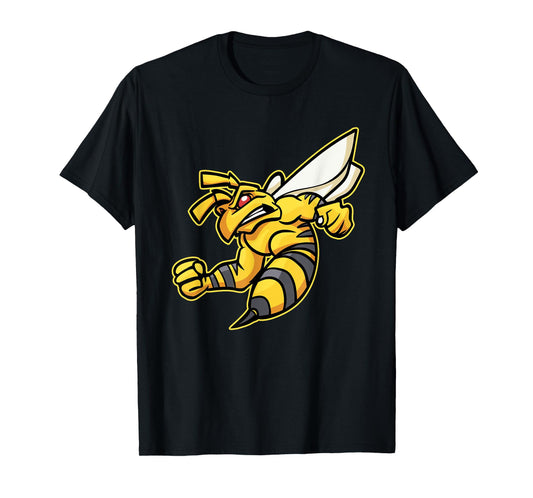 Angry Bee - Beehive Rampage - Beekeeper Logo T-Shirt