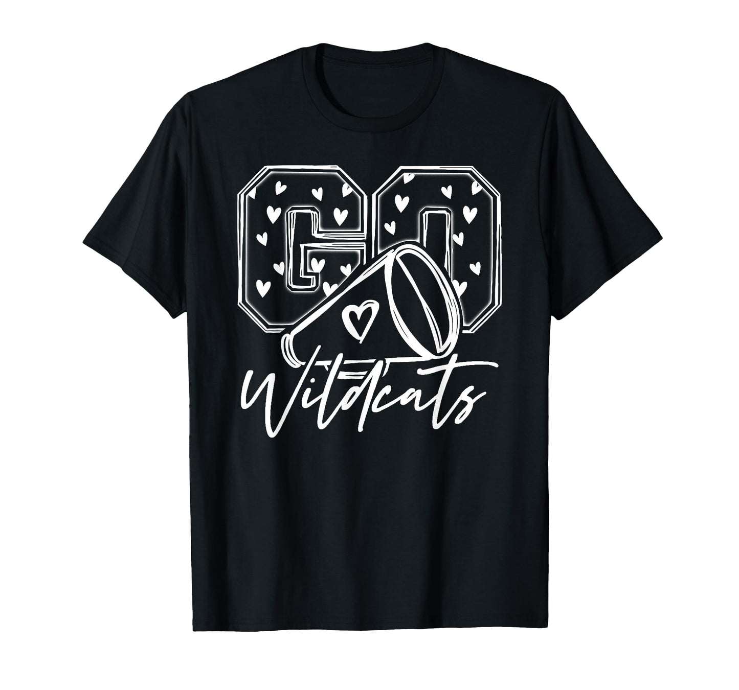 Go Cheer Wildcats High School Spirit Fan Team Back to School T-Shirt