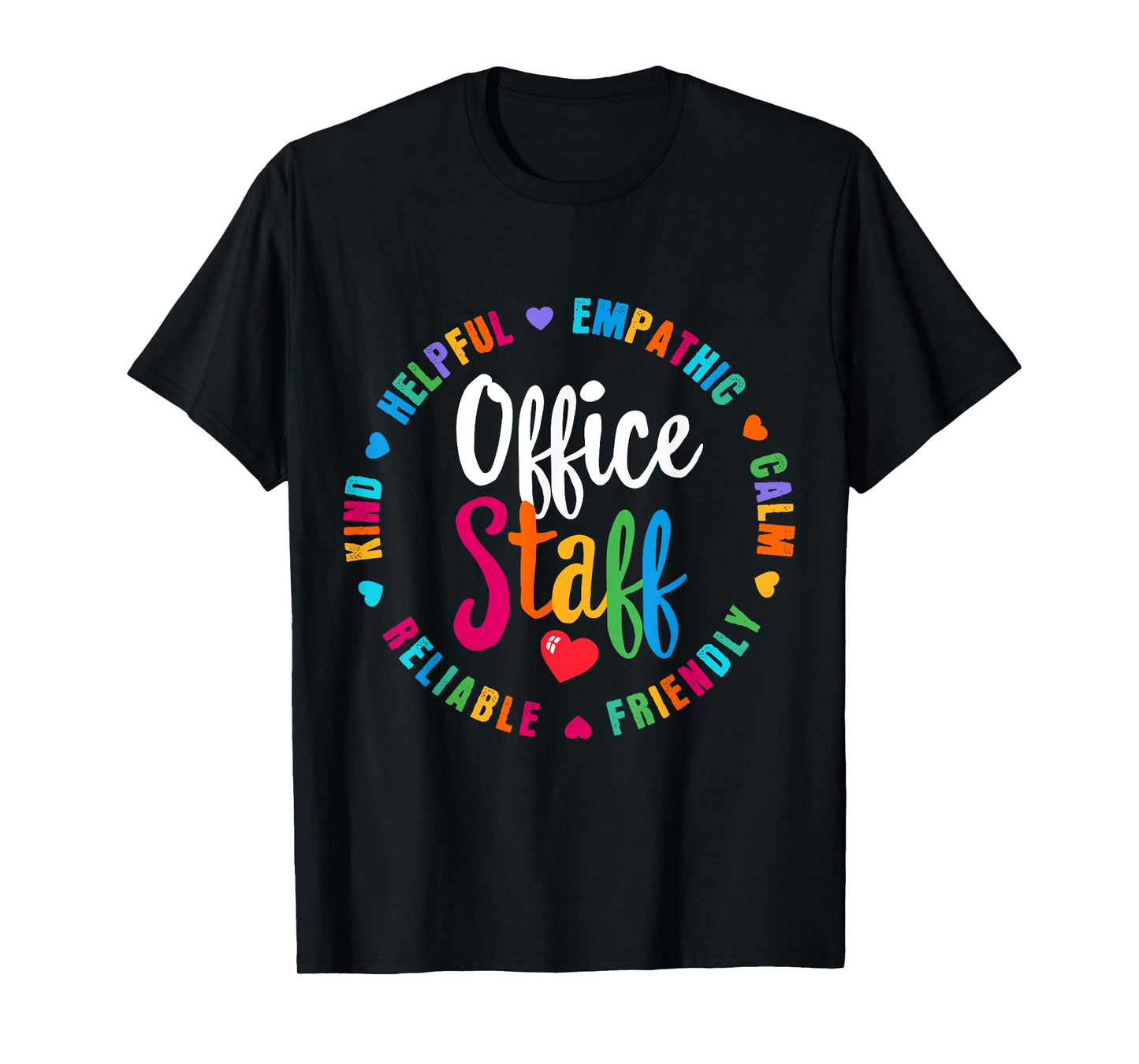 Cute School Secretary Admin Appreciation Front Office Staff T-Shirt