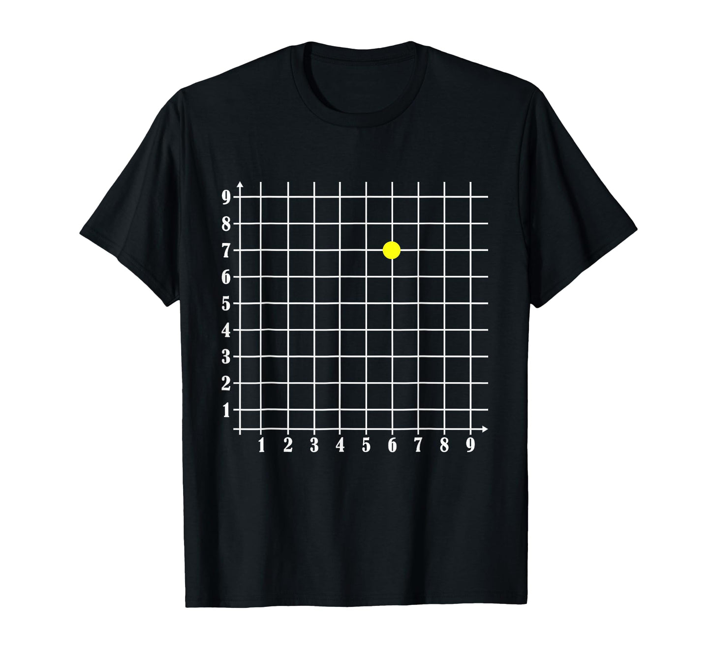 Coordinate (6,7) Funny Math Teacher 67 Math Lover Science T-Shirt