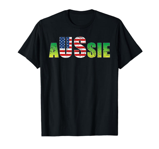 Australia United States Shirt Aussie America Lover Gift Idea T-Shirt