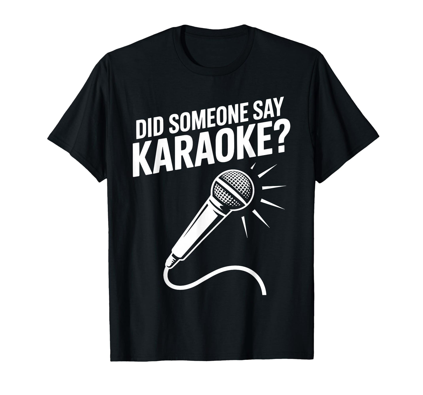 Funny Karaoke Art for Men Women Music Singer Karaoke Lovers T-Shirt