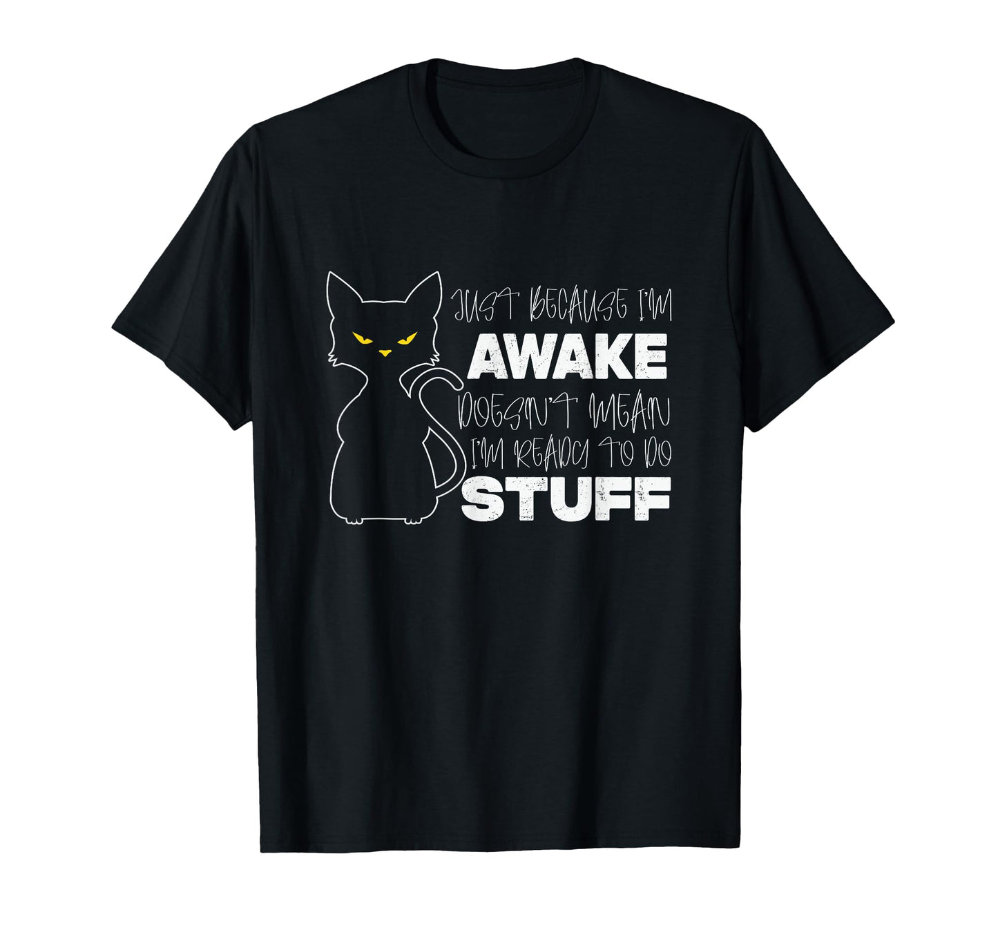 Cat Lover Lazy Graphic for Women Men Girls Boys Kids Cats T-Shirt