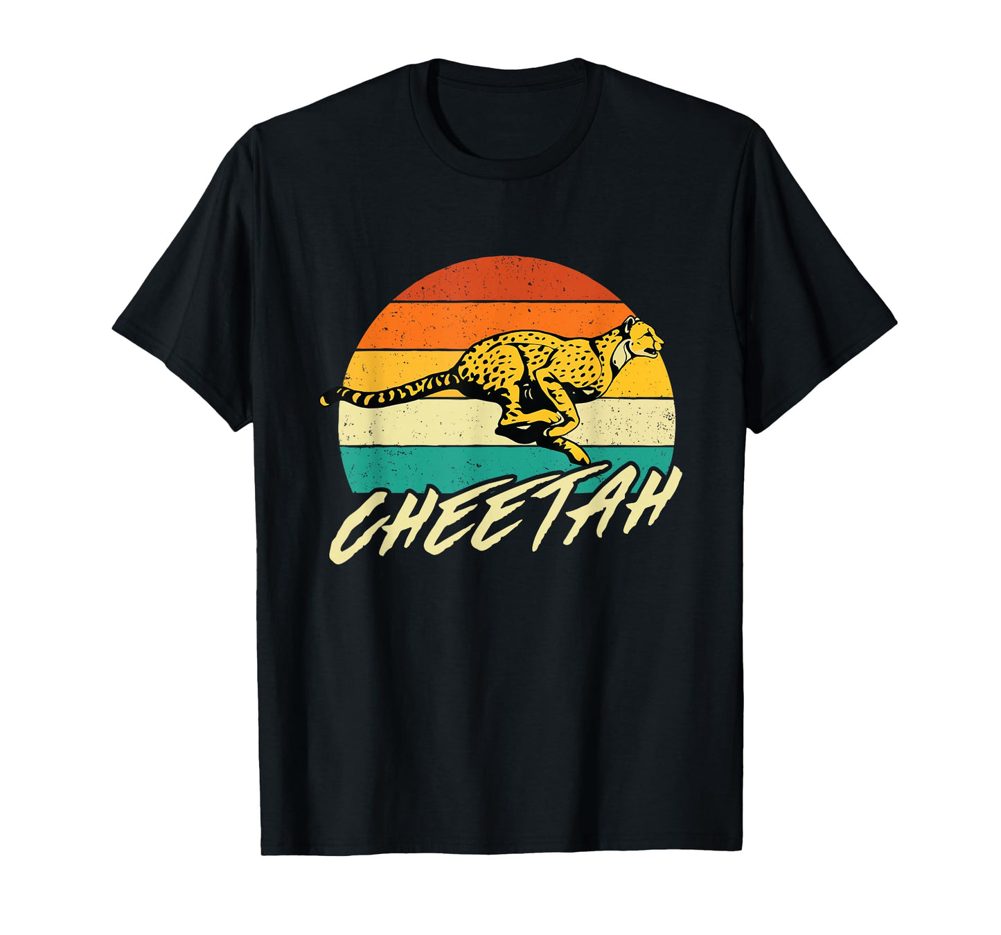 Cheetah Lover Retro Vintage Safari Zoo Animal Lover T-Shirt