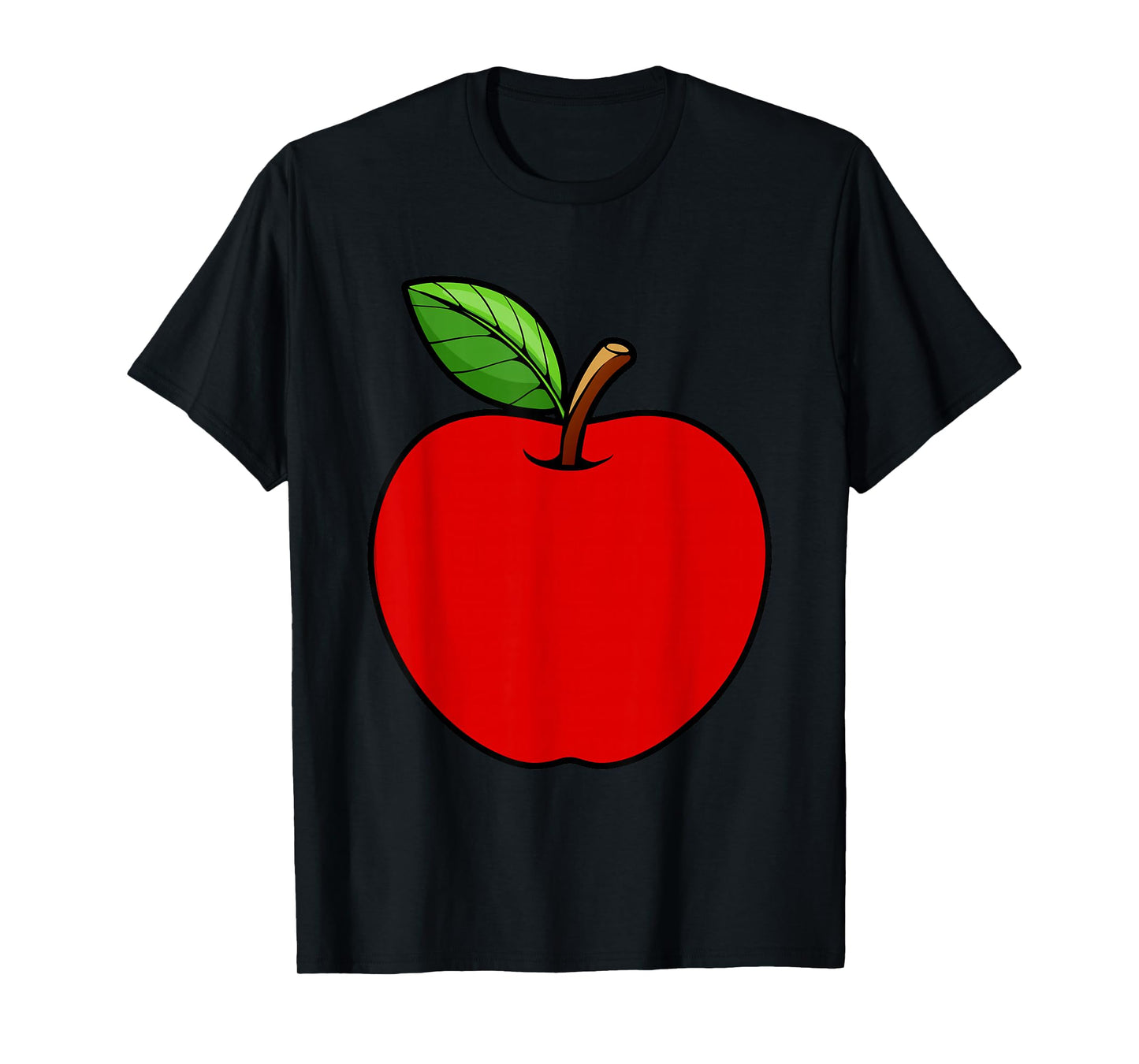 Cute Red Apple Design For Men Women Kids Adult Apple Fruit T-Shirt