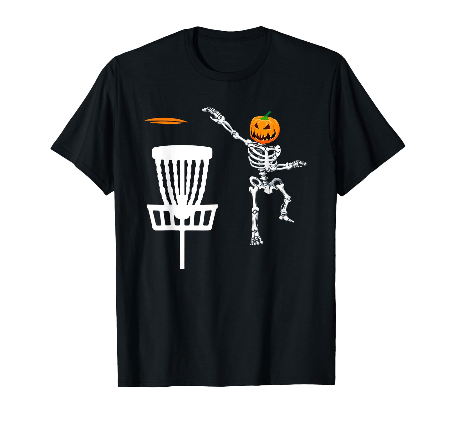 Skeleton Disc Golf Halloween Pumpkin
