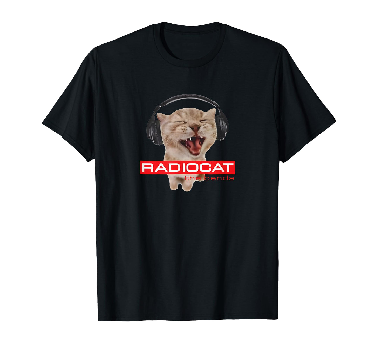 Kitten Headphones Cat Tech House Music Funny Cat Lover T-Shirt