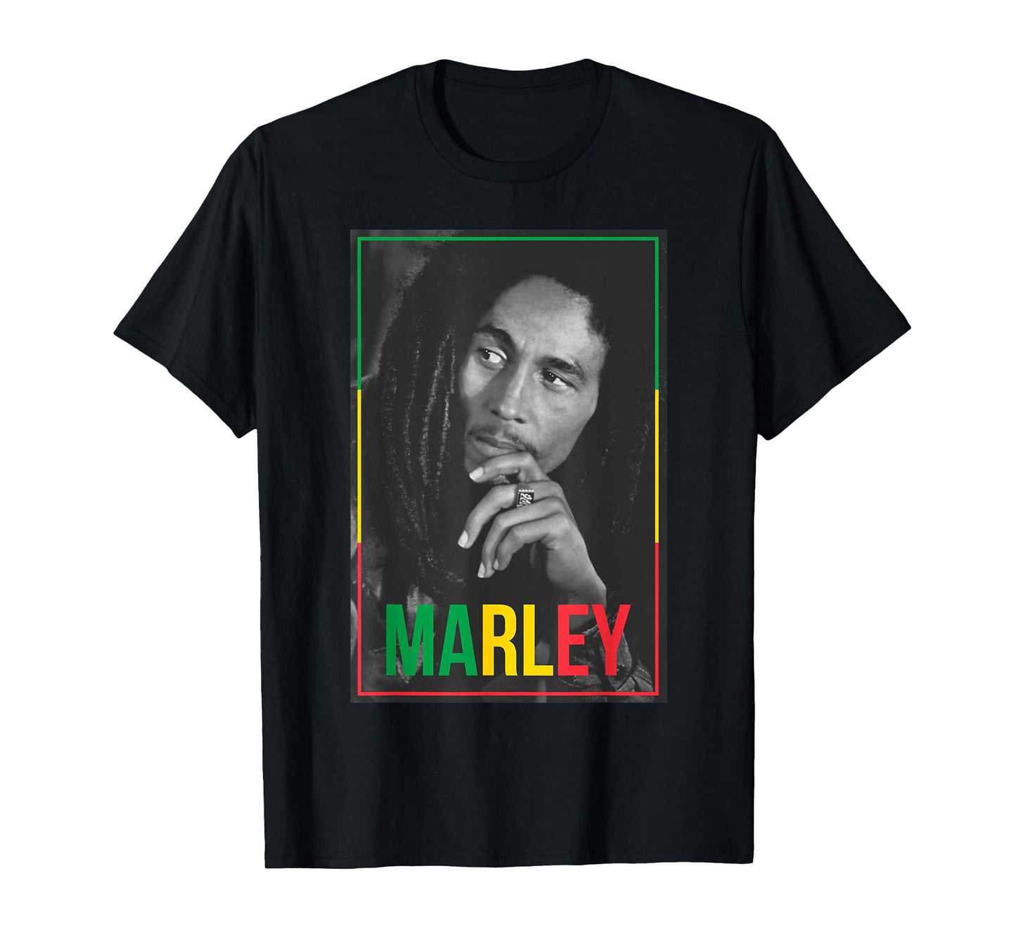 Official Bob Marley Photo White T-Shirt Small