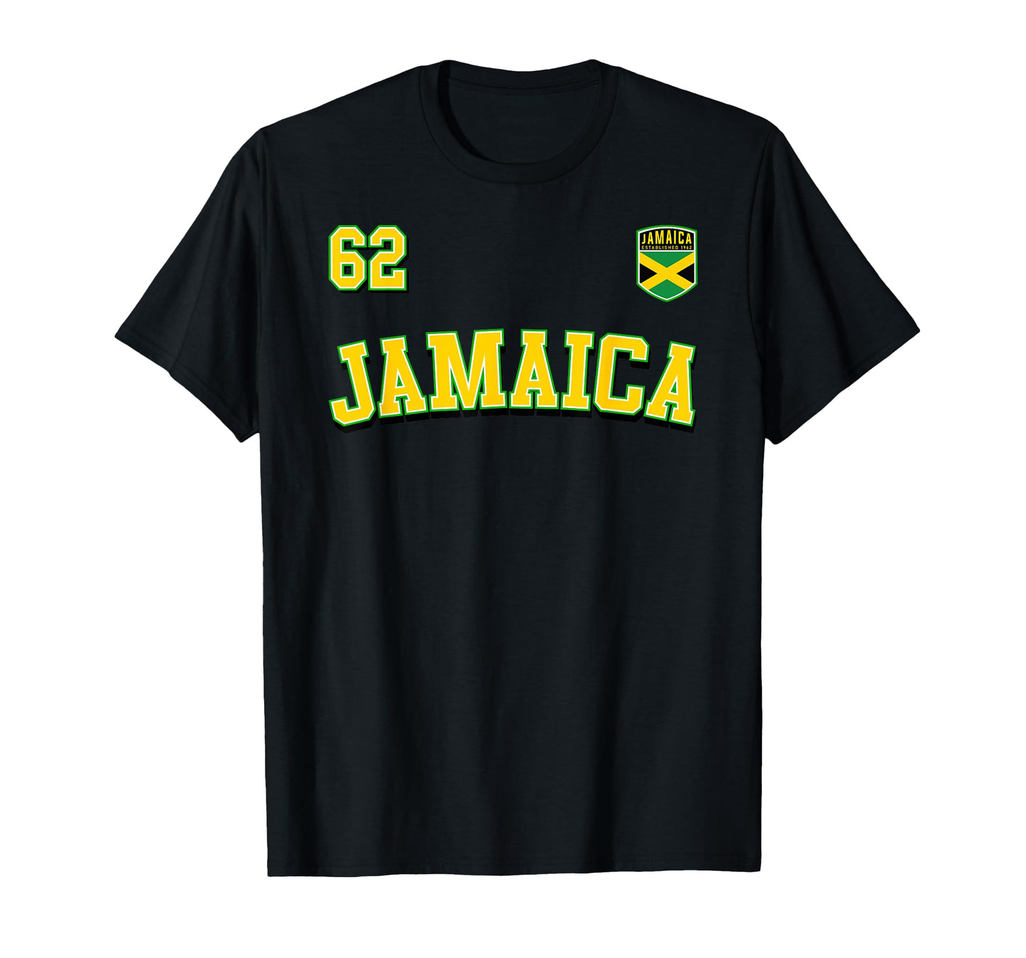 Jamaica 62 Independence Day 2024 Jamaican Flag Jersey T-Shirt