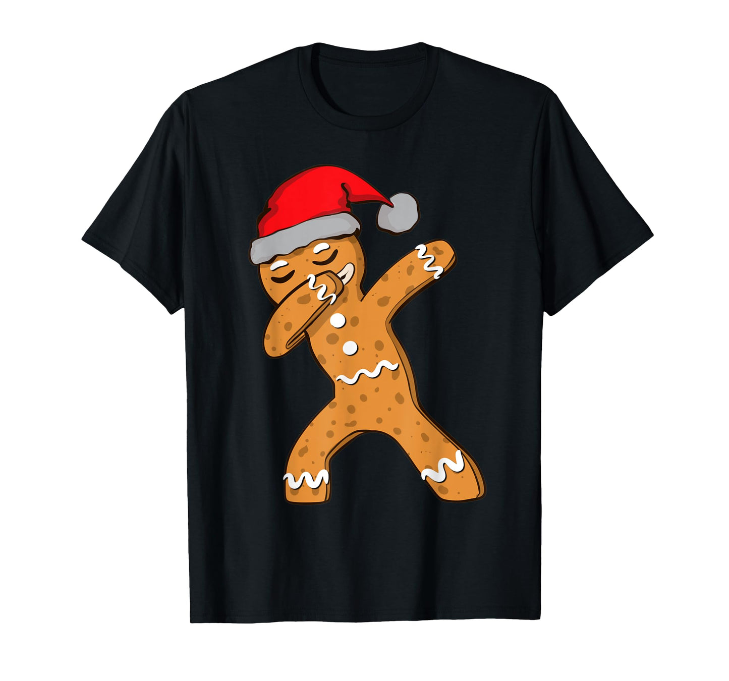 Kids Dabbing Dab Gingerbread Man Xmas Girls Boys Christmas T-Shirt