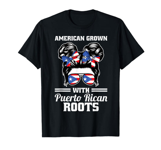American grown with Puerto rican roots Puerto rican roots T-Shirt