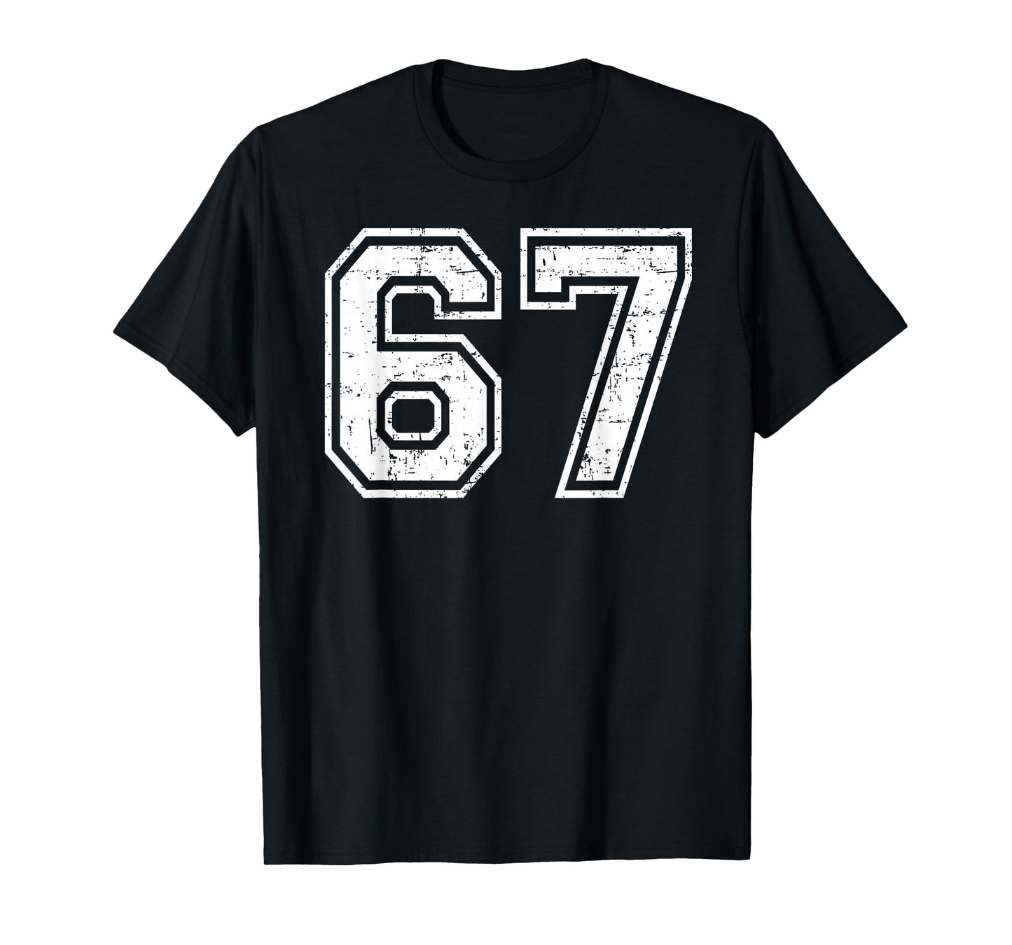 67 Number Sixty Seven Fun Meme Teen Student Teacher Matching T-Shirt