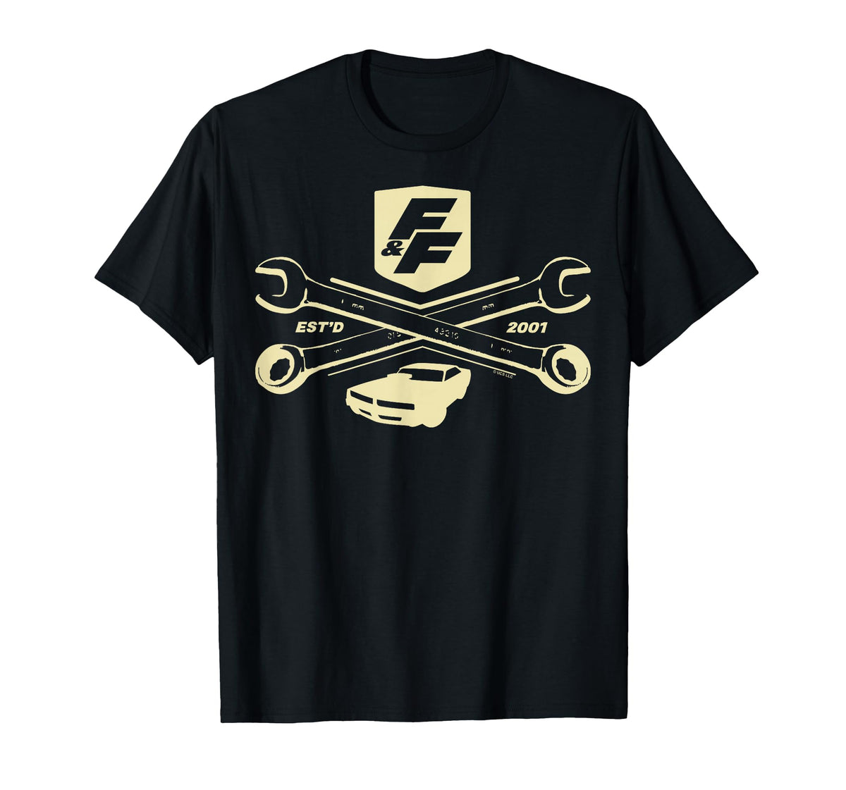 Fast & Furious EST'D 2001 Crossed Wrench Logo T-Shirt
