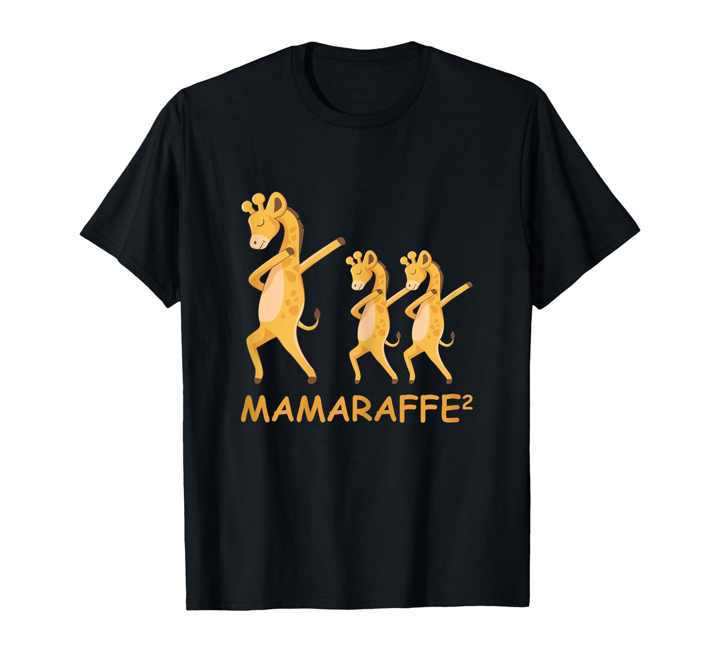 Dabbing Mamaraffe Giraffe Mom of Twins T-Shirt