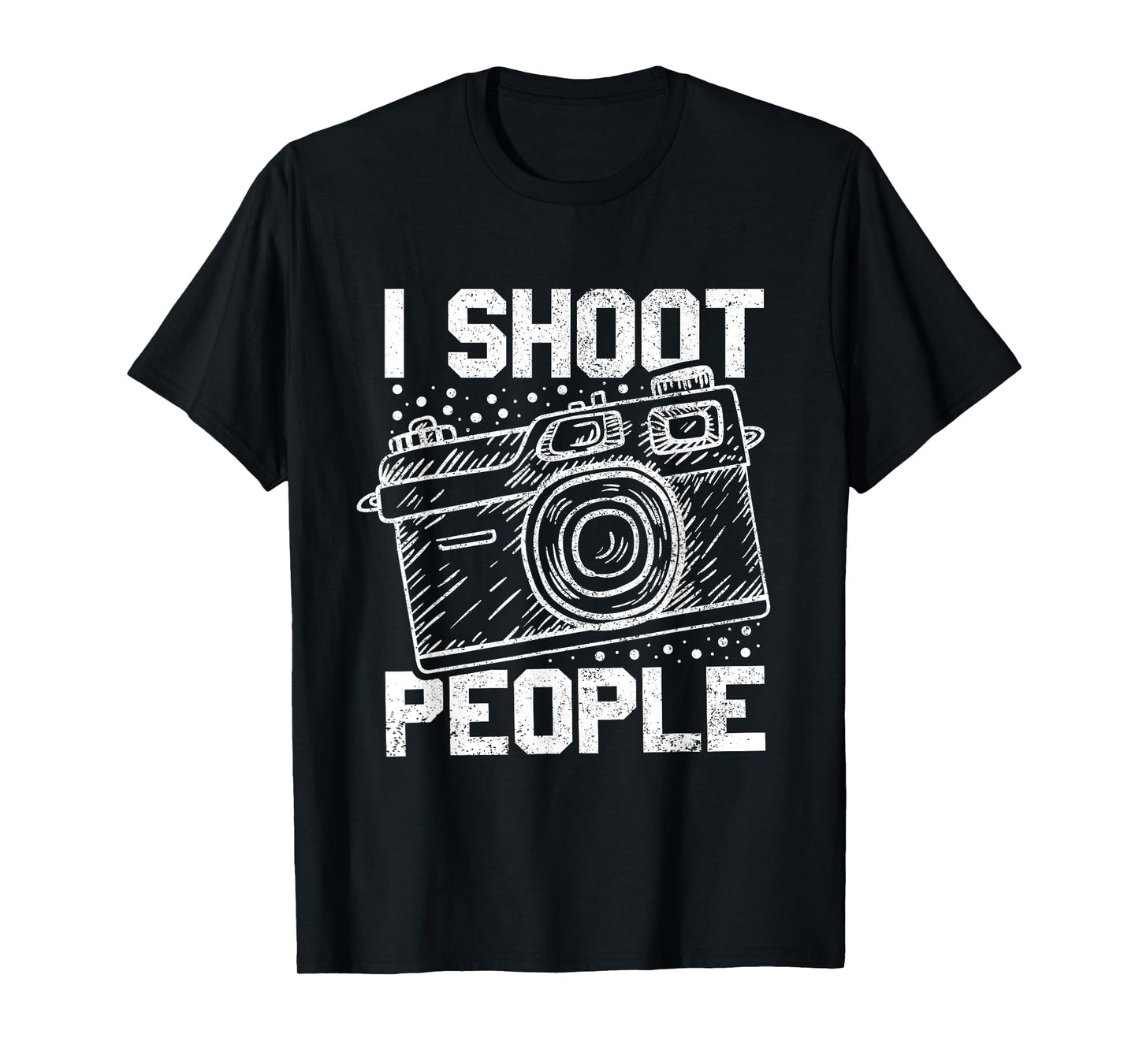 Funny "I shoot people (with a camera)" - Photography T-Shirt