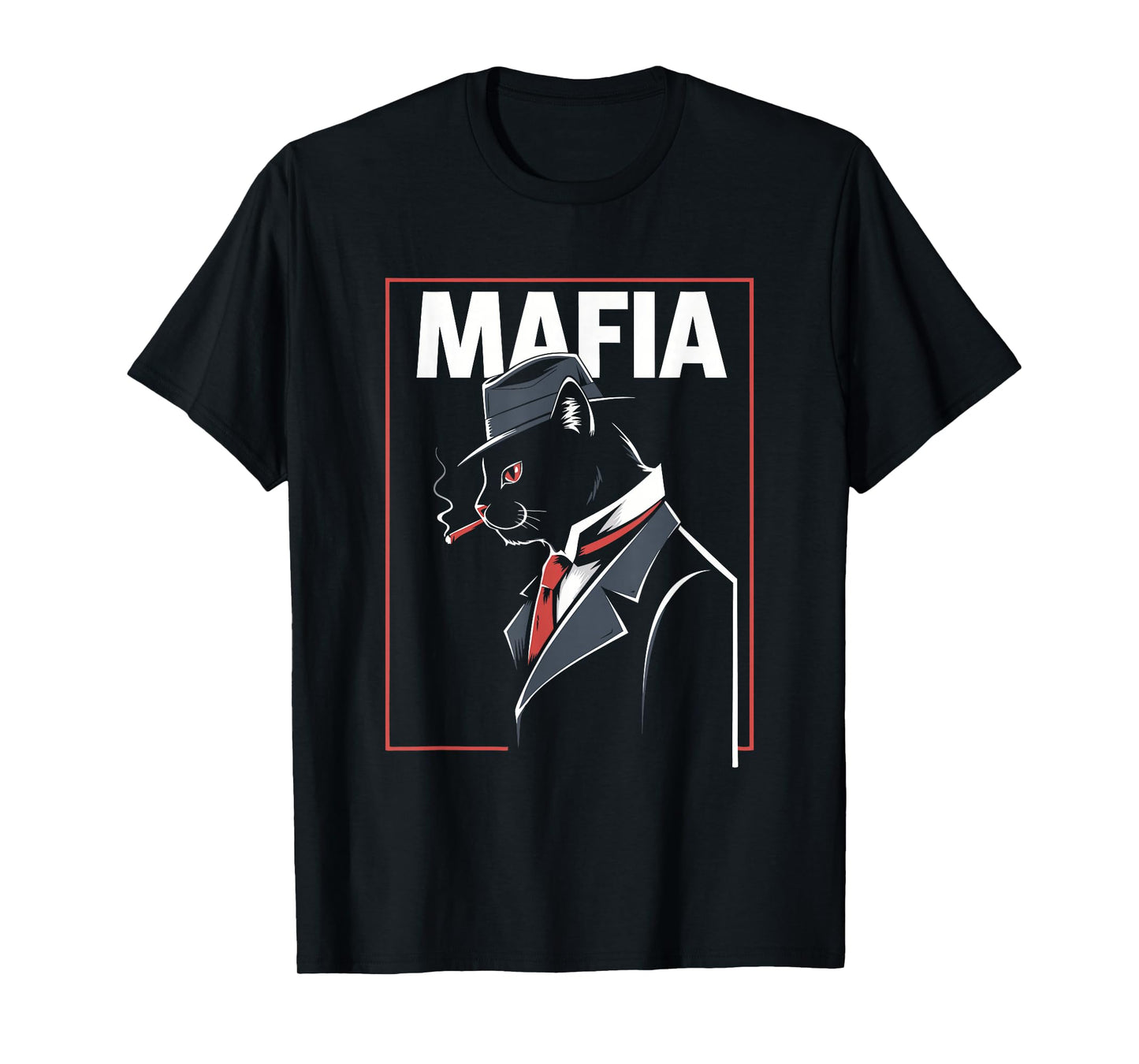 Mafia Cat - Funny Graphic Mafia Boss Cat Lover T-Shirt