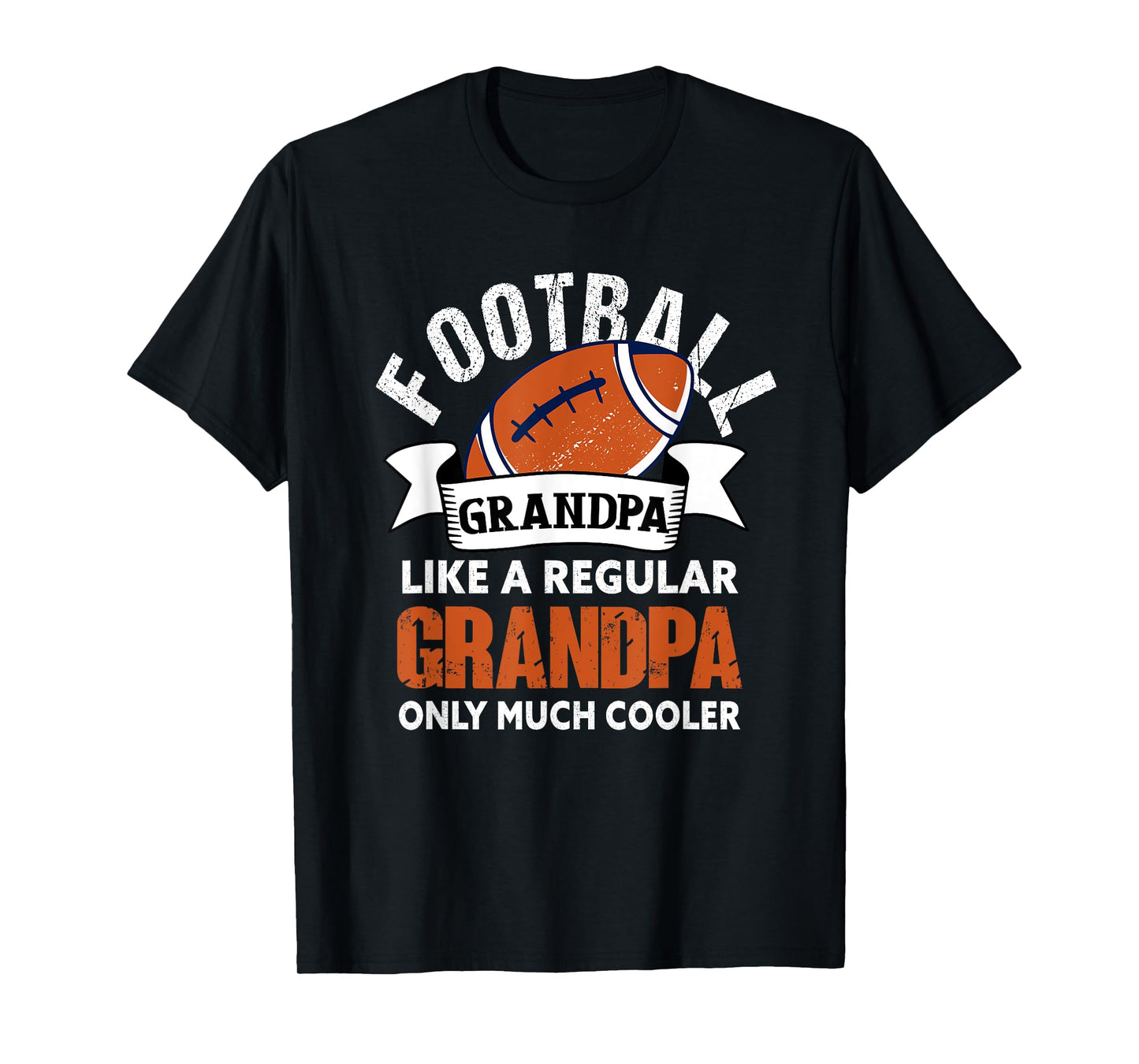 Football Grandpa - Funny Grandfather American Football T-Shirt