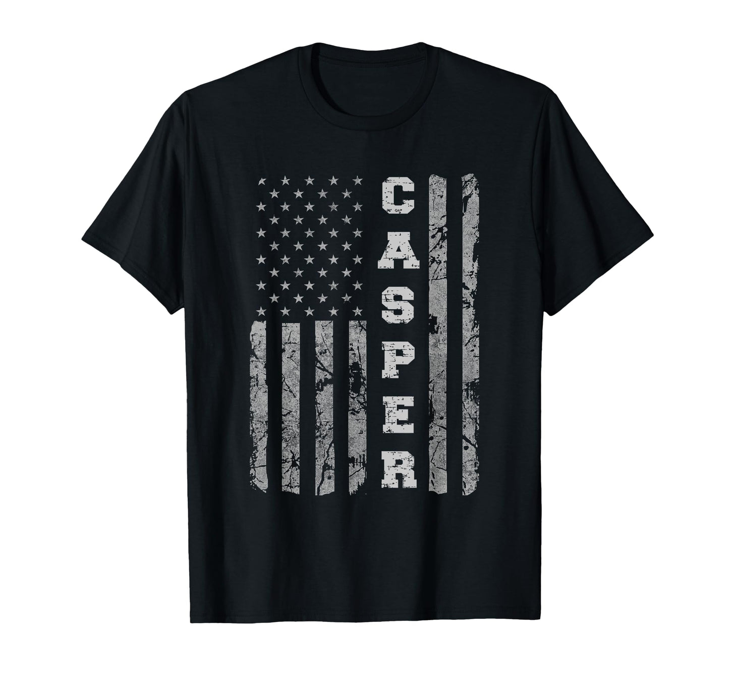 Casper, Wyoming, American Flag T-Shirt for Women Kids Men