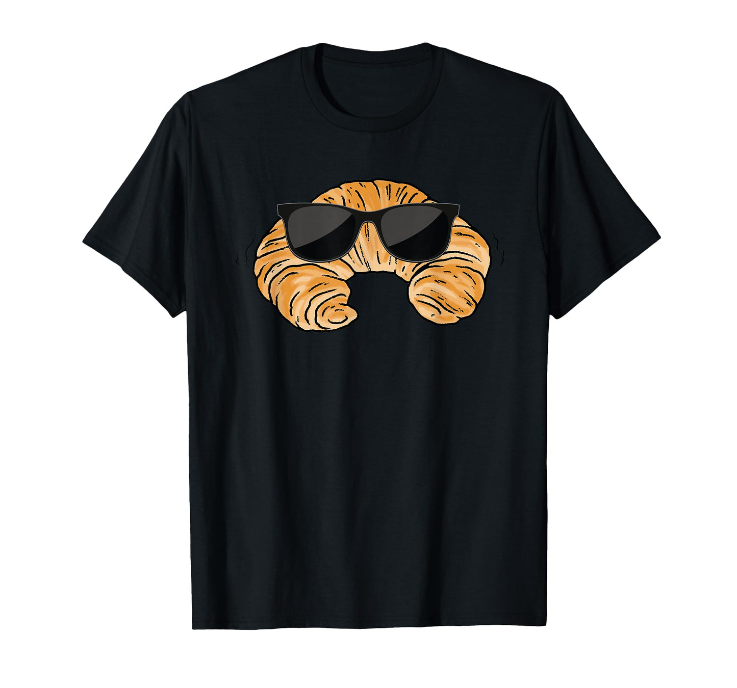 Croissant WIth Sunglasses Costume French Bread T-Shirt
