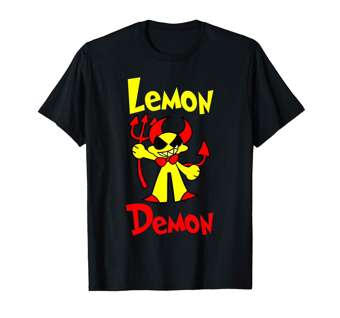 Sassy Clothings and Co Lemon Demon Fruits Funny Unisex Anime Gaming T-Shirt - Black, Small, Short Sleeve