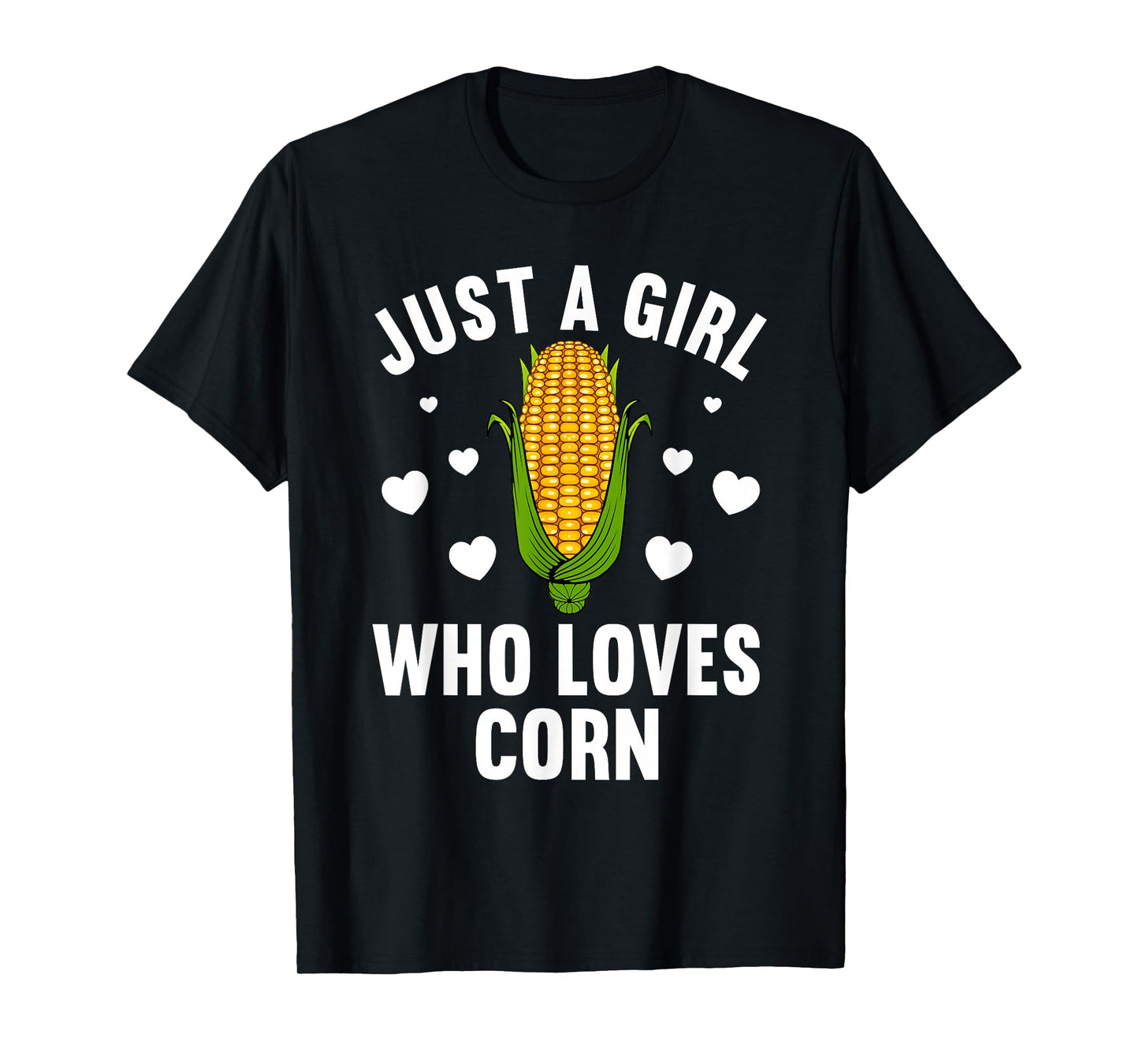 Cute Corn Art For Women Girls Kids Kernel Corn Cob Lovers T-Shirt