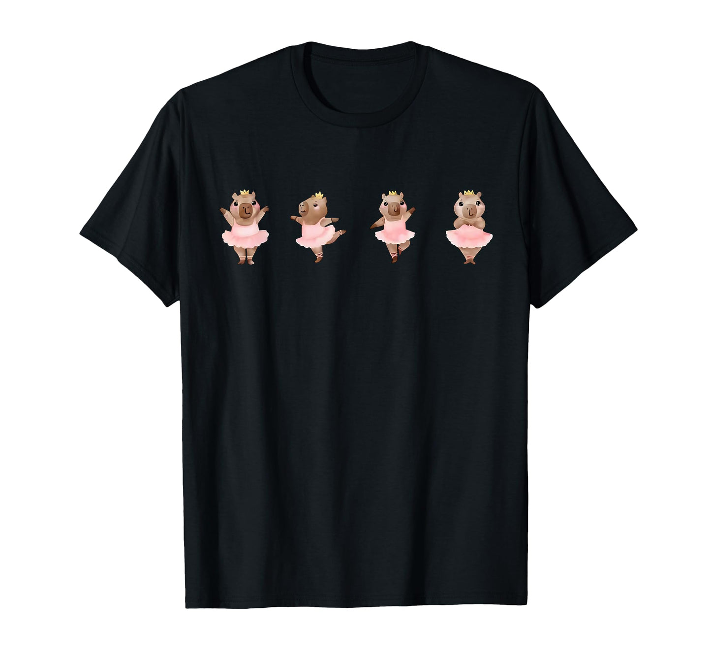 Cute Ballerina Capybara Dancing Ballet Dance Teacher Women T-Shirt