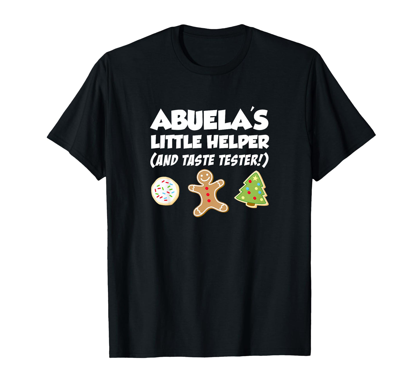 Abuela's Little Helper Christmas Cookie Baking Grandchild T-Shirt
