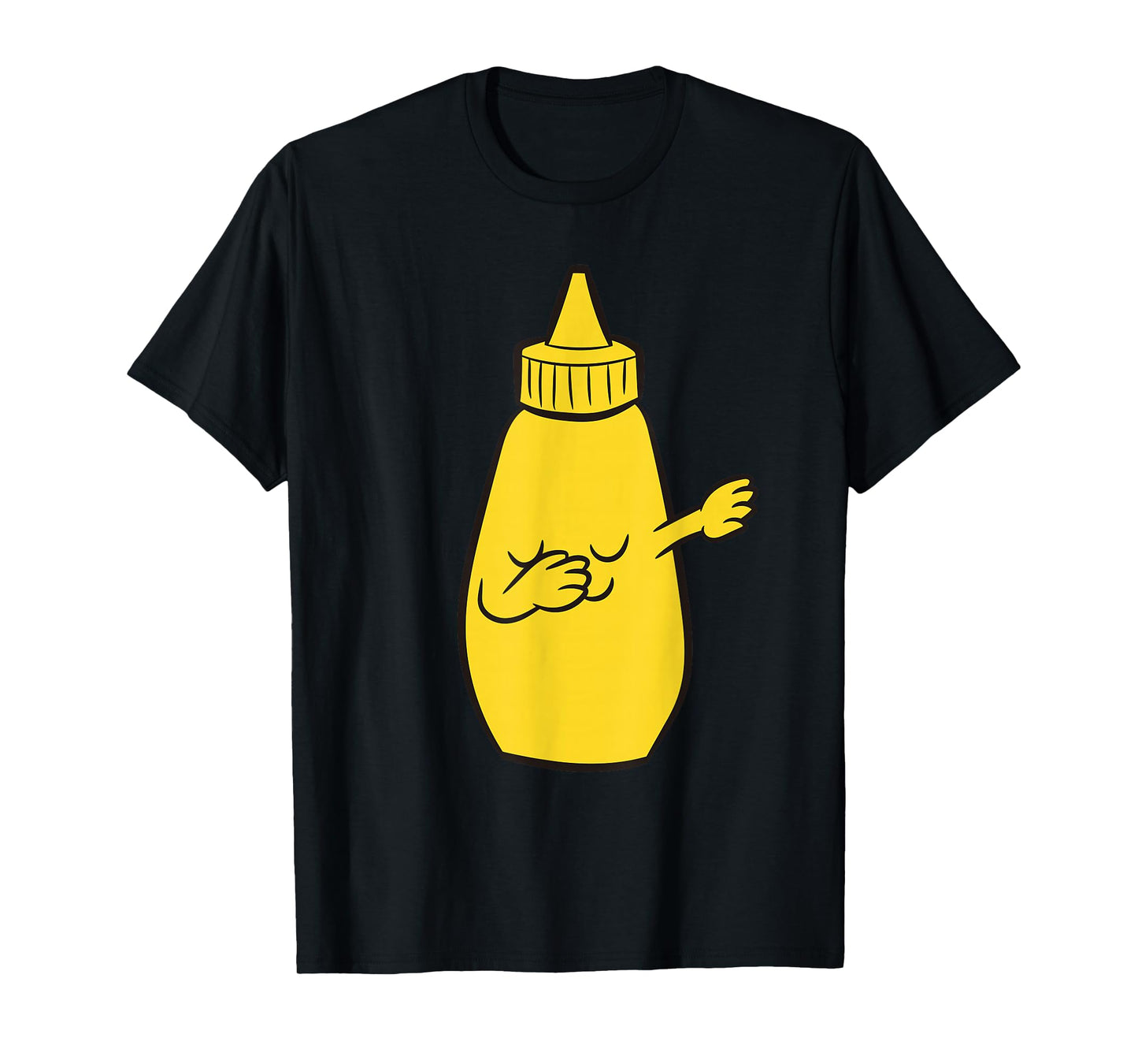 Dabbing Yellow Mustard Squeeze Bottle Funny Dancing Mustard T-Shirt