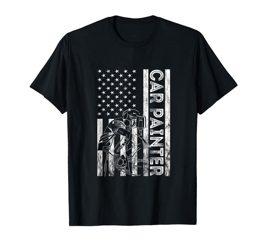 Auto Body Painter America Autobody Technician Car Painter T-Shirt