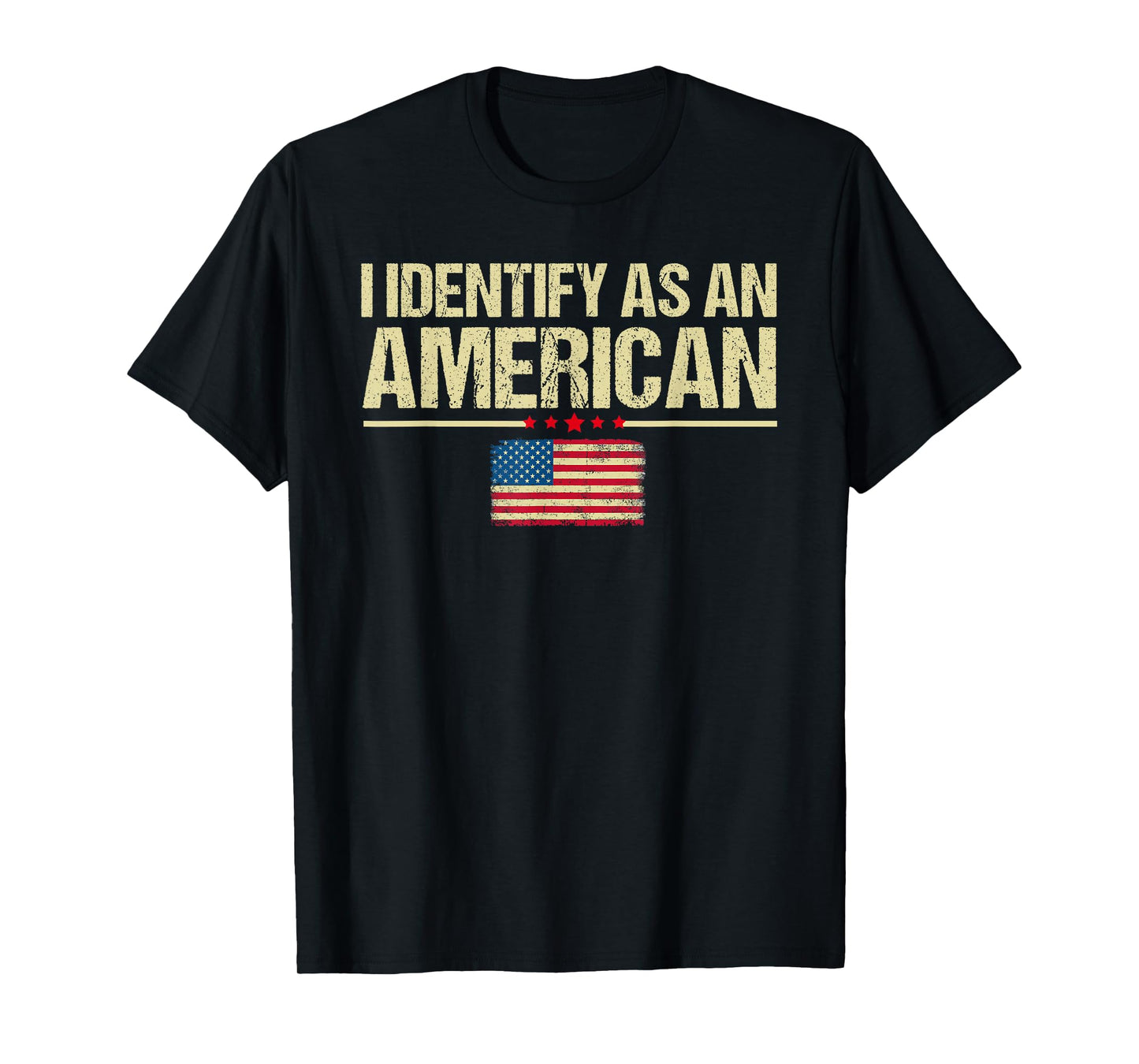 I identify As An American US Flag Patriot T-Shirt
