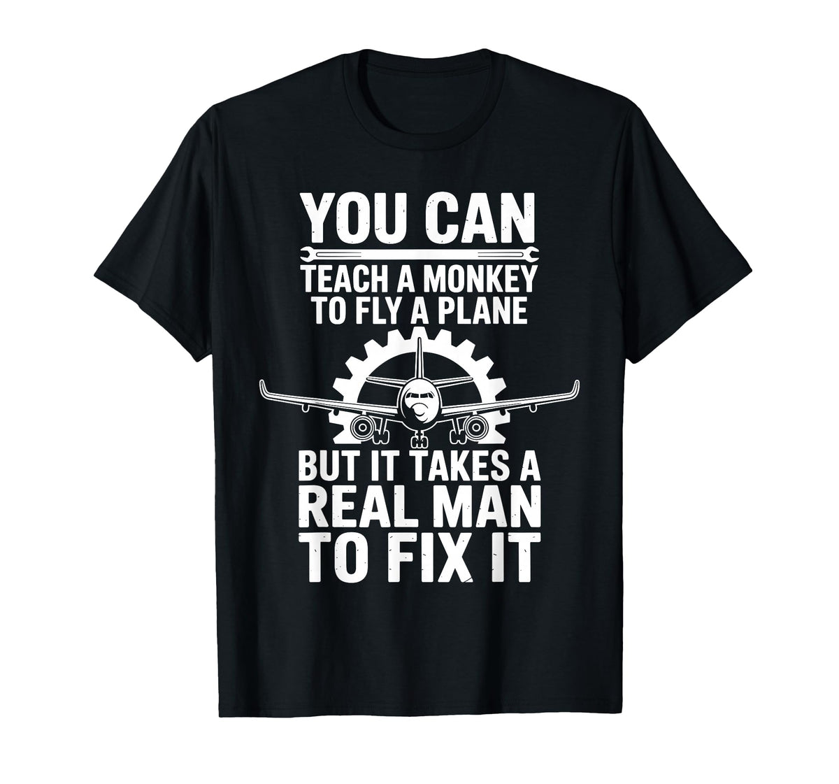 Funny Aircraft Mechanic Art for Men Boys Aircraft Technician T-Shirt