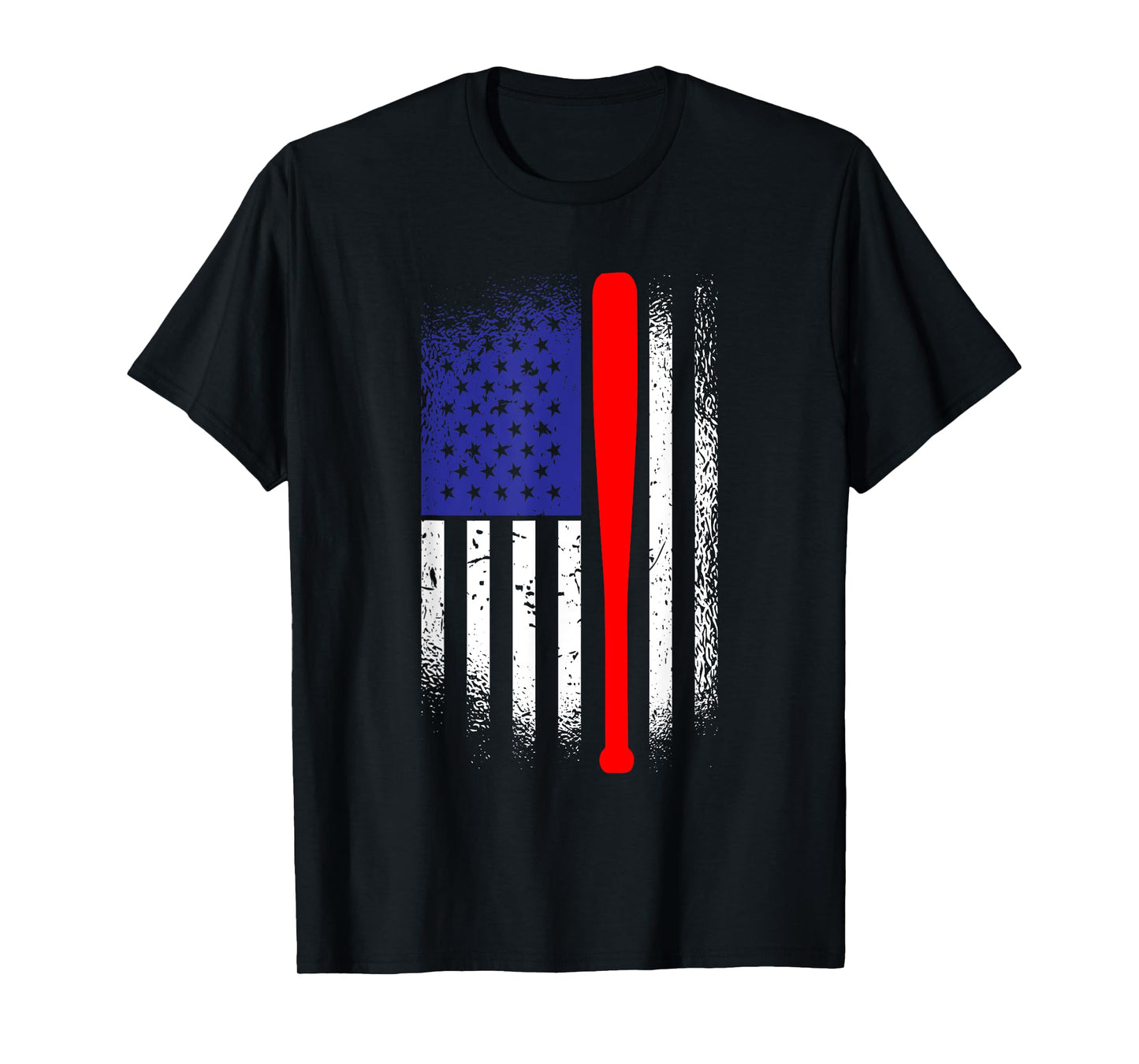 American Flag Baseball 4th Of July Patriotic Memorial Day T-Shirt