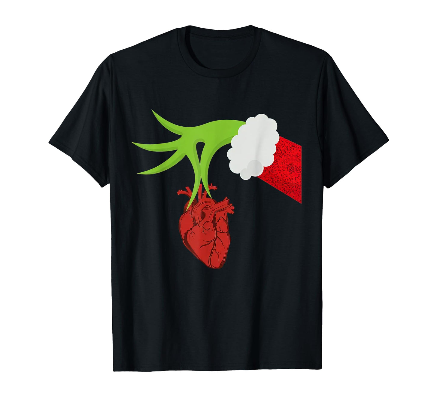 Christmas Cardiac Nurse Heart Anatomy Cardiology RN Nursing T-Shirt