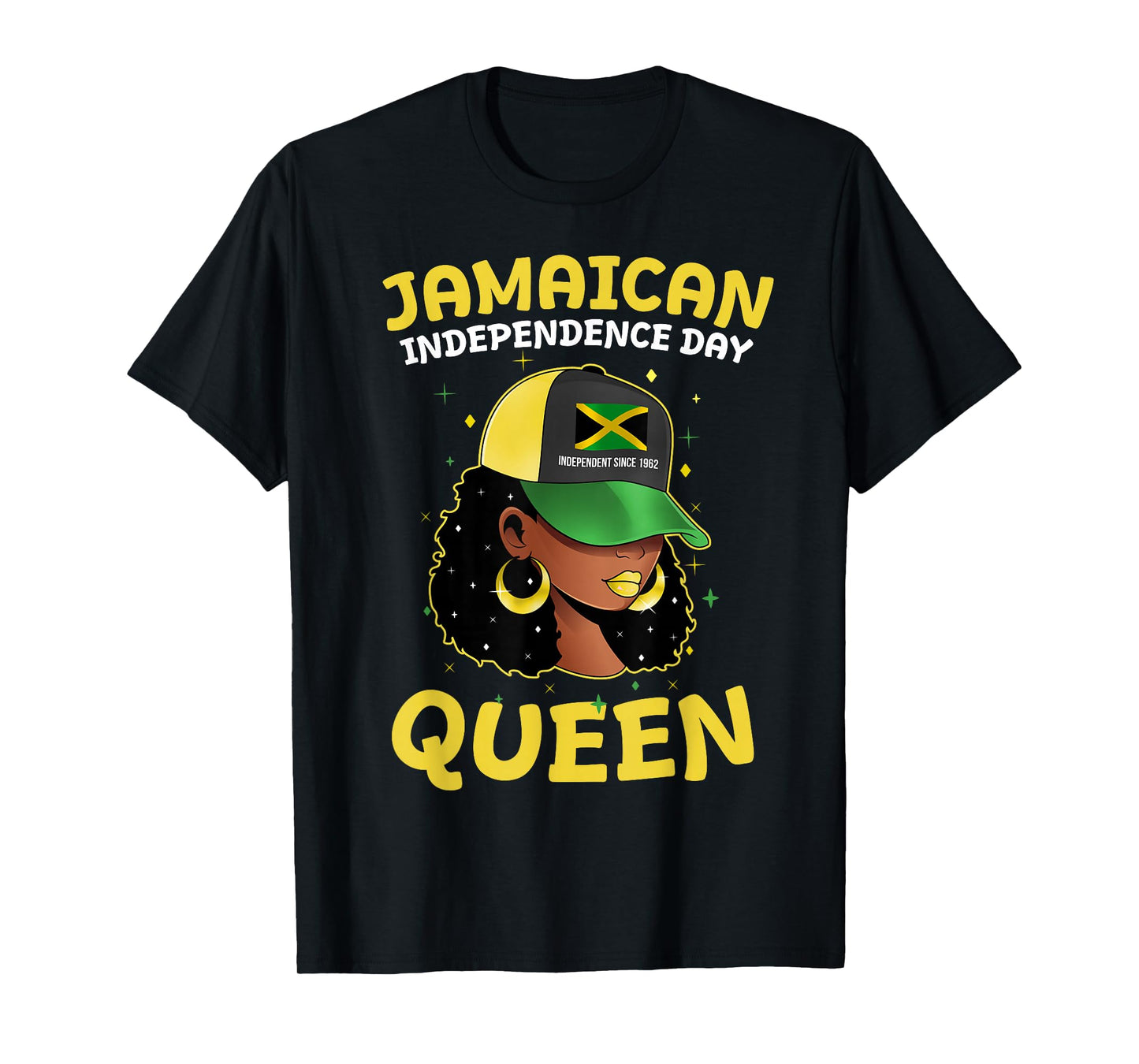 Jamaica Independence Day Queen Jamaican Flag Pride Women T-Shirt