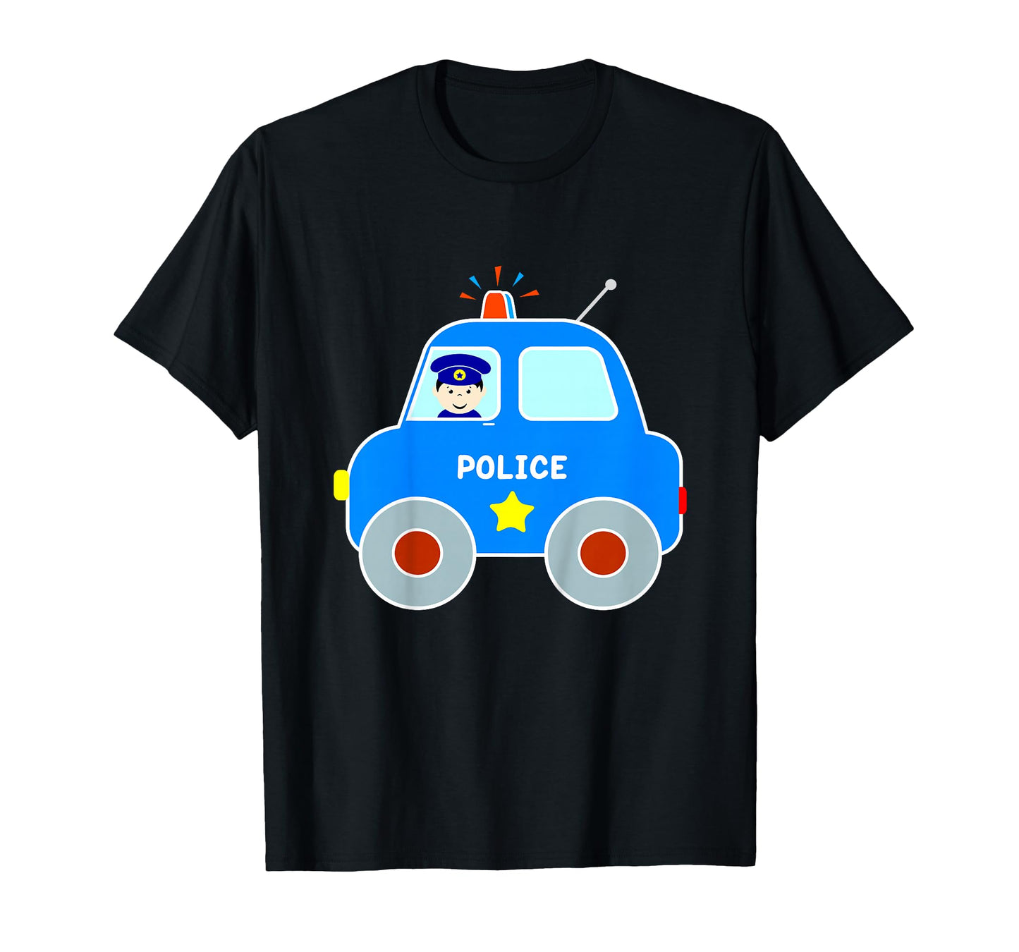 Police Car Toddler Boys Girls Cute Cop Patrol Vehicle T-Shirt