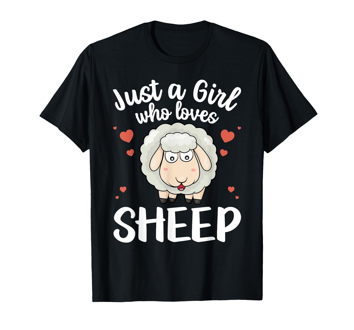 Cool Sheep For Women Girls Kids Love Lamb Sheep Lover Farmer T-Shirt