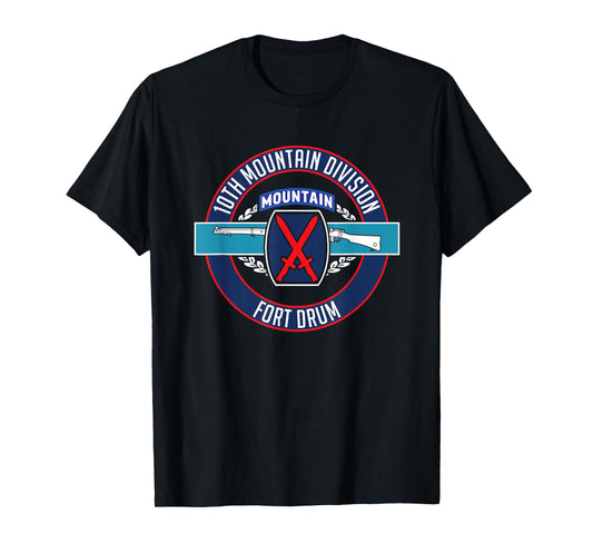 Fort Drum 10th Mountain Division Infantry T Shirt T-Shirt