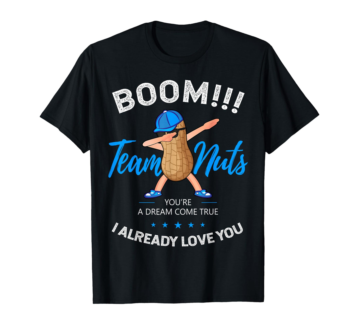 Gender Reveal Team Nuts Boy Matching Family Baby Party T-Shirt