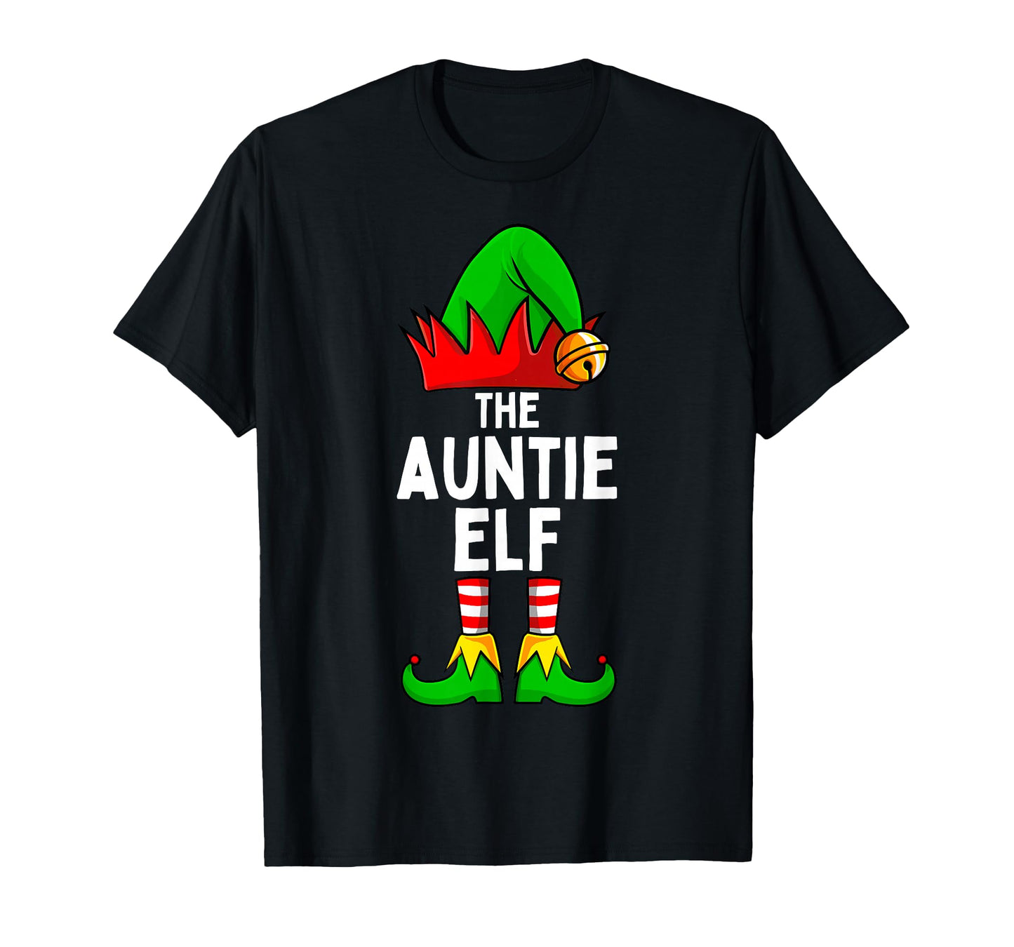 Auntie Elf Matching Family Christmas Women T-Shirt