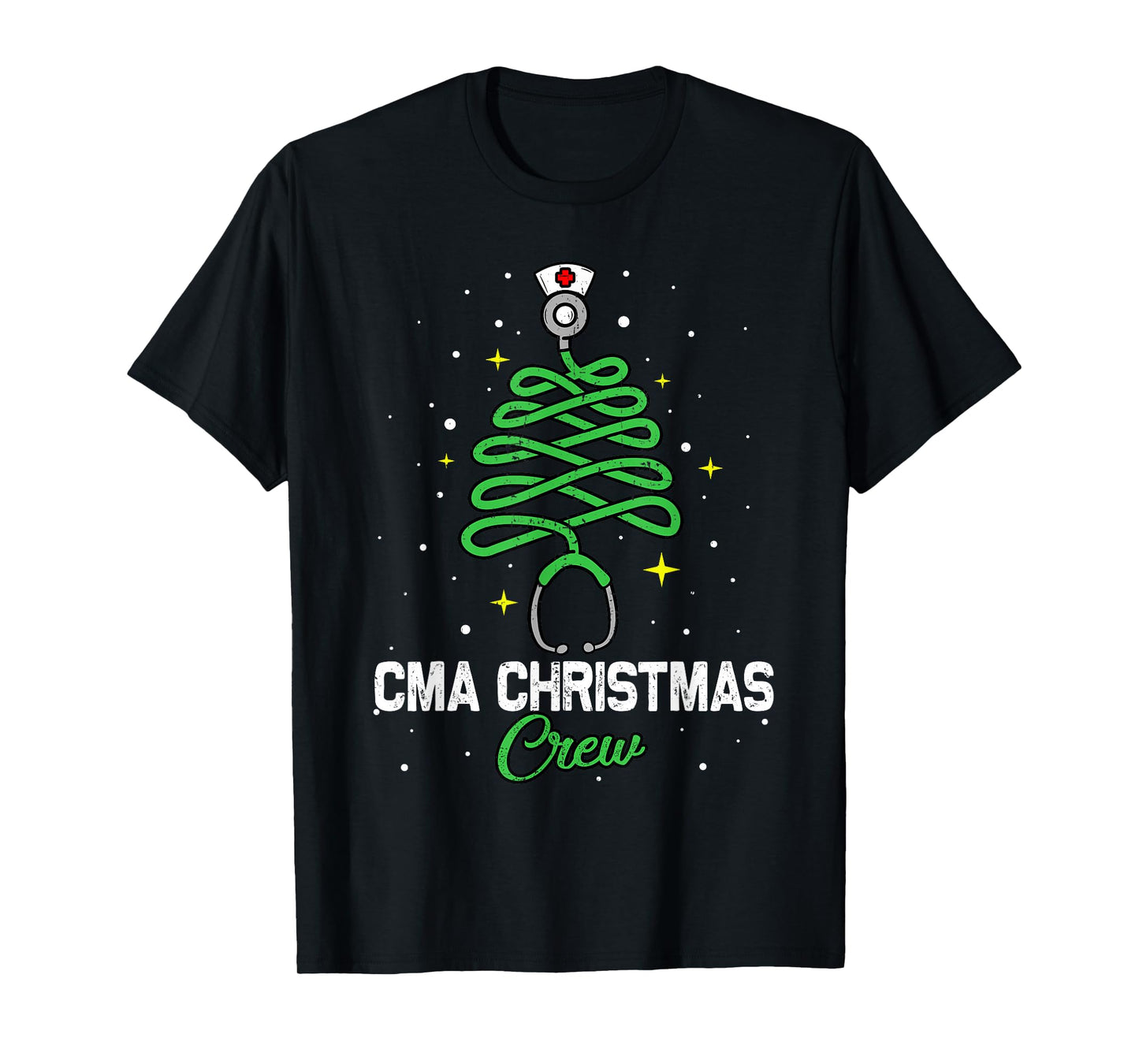 CMA Christmas Crew Cute Christmas Tree Xmas Lights Nurse T-Shirt