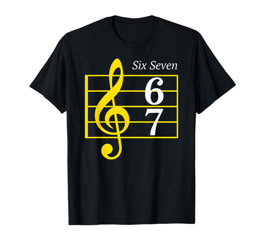 67 Music Meme Slang Musician Six Seven Funny Music Teacher T-Shirt