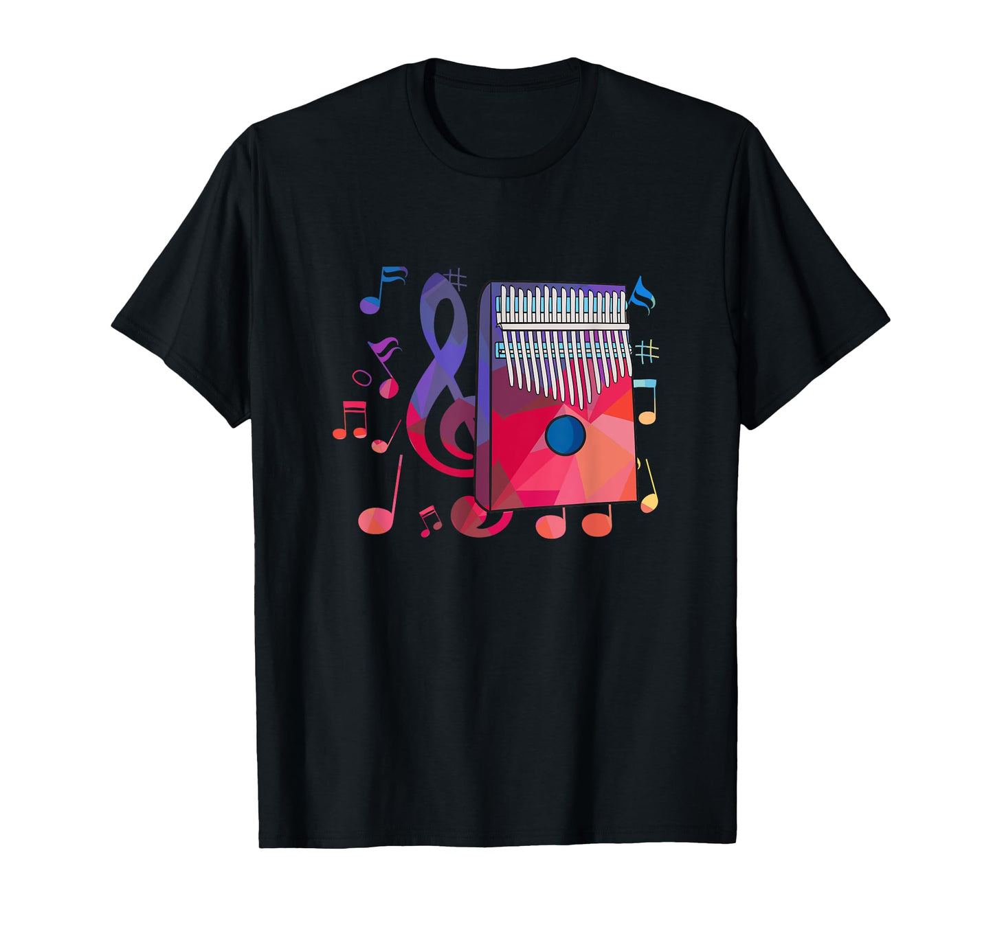 Colorful Idiophone Design for Kalimba Players T-Shirt