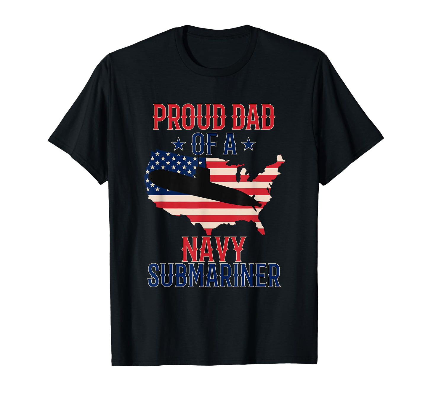Submariner Submarines Veteran Proud Dad Submariner T-Shirt