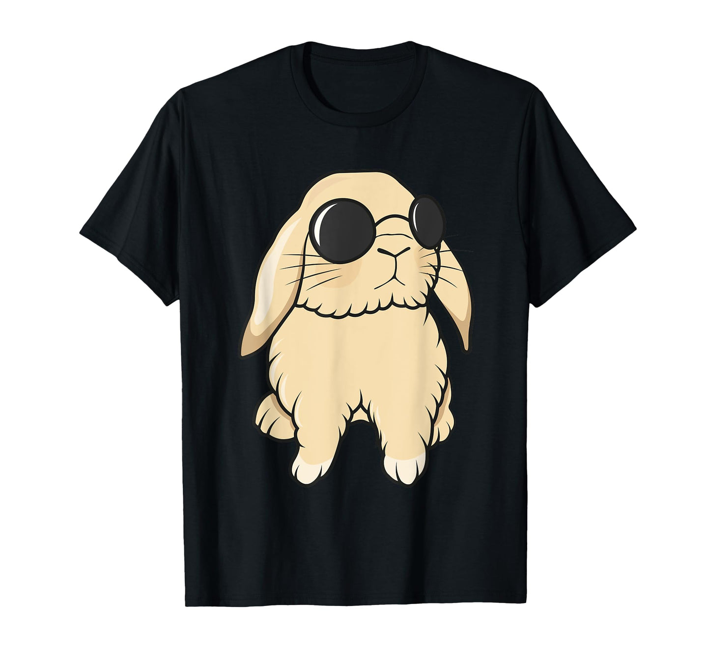 Cute Mini Holland Lop Bunny Rabbit Lover Sunglasses Easter T-Shirt