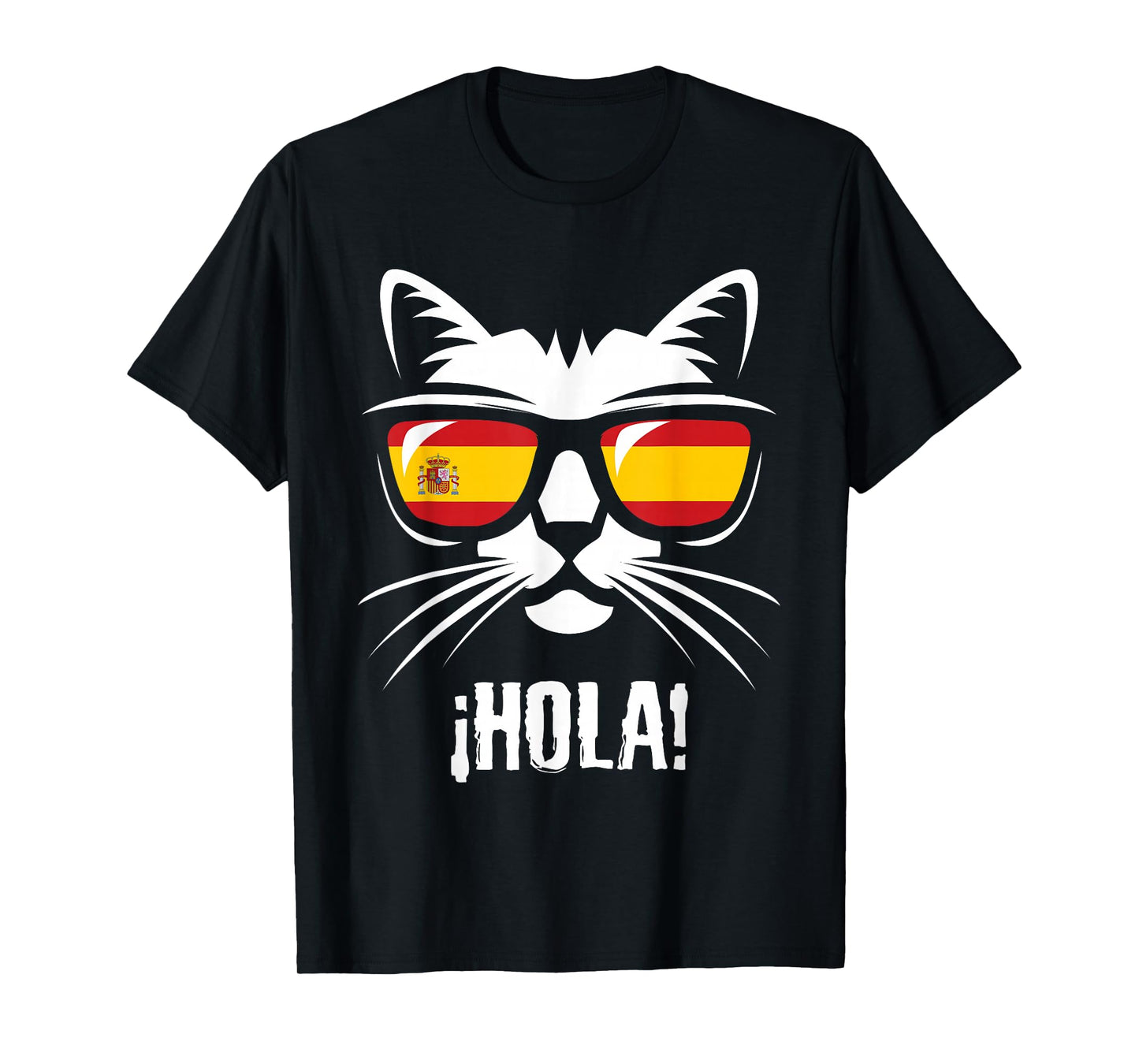 Funny Cat Spanish Flag T-Shirt