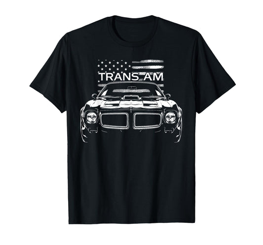 American Flag Trans Am Muscle Car Old School 1971 Trans Am T-Shirt