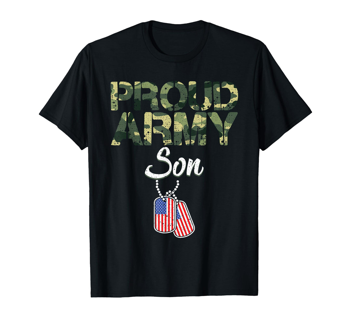 Funny Proud Army Son Military Camo Design For Kids Toddlers T-Shirt