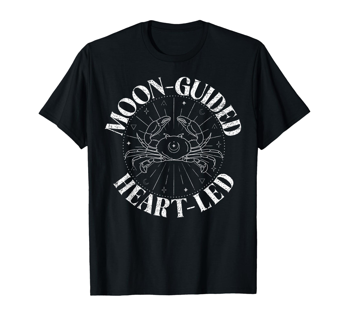 Moon guided Heart led Cancer Zodiac T-Shirt